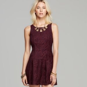 Free People Zebra Print Chenille Mini Dress